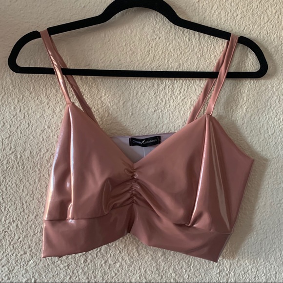 Chubby Cartwheels Tops - COPY - Latex Crop Top